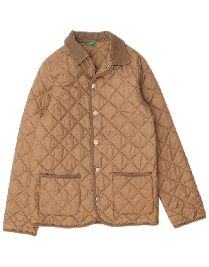 Benetton Chaqueta Acolchada Niño 11-12 Años 2XL Poliamida Beige