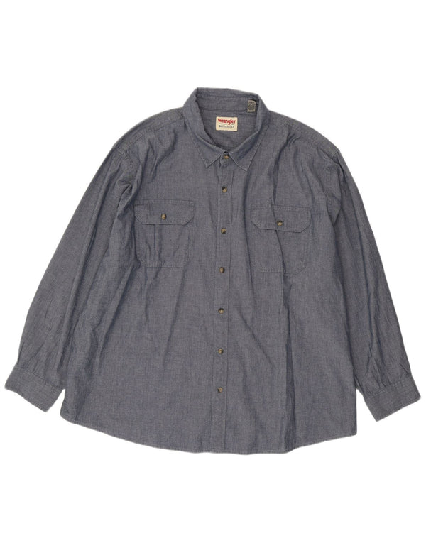 WRANGLER Camisa Hombre 3XL Azul Marino Algodón