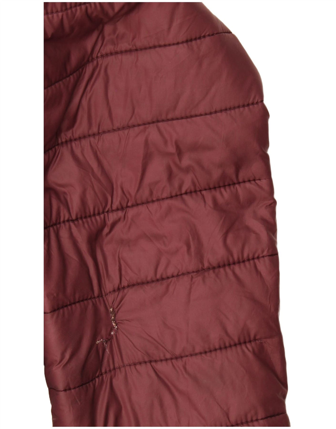 Chaqueta Acolchada Con Capucha Carrera Hombre XL Poliamida Burdeos