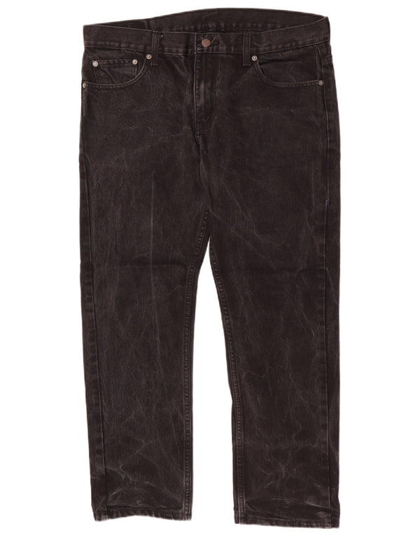 Levi's Hombre 511 Slim Tapered Jeans W36 L28 Algodón Negro