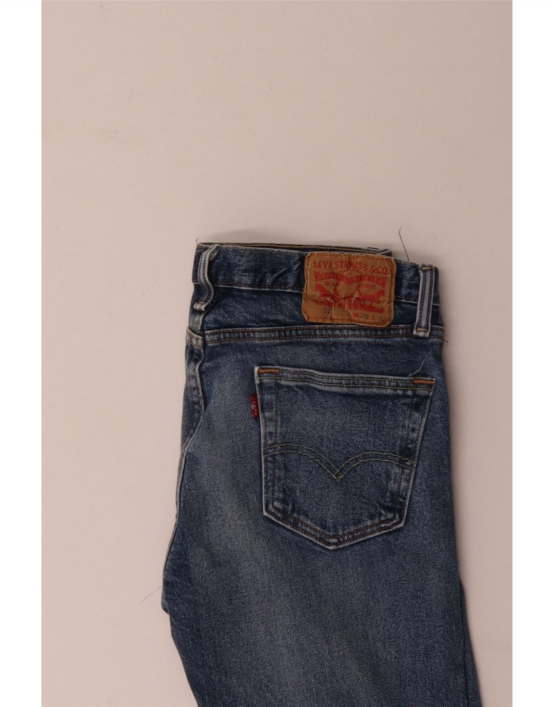 Levi's Mujer 511 Vaqueros Slim Desgastados W29 L32 Algodón Azul