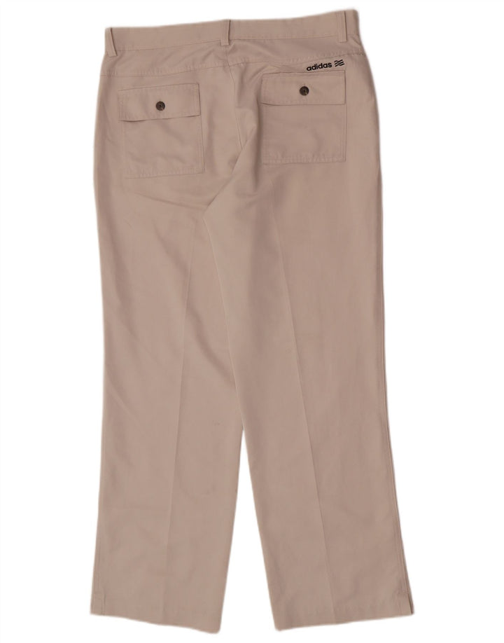 Pantalón Chino Recto Adidas Hombre W32 L30 Poliéster Beige