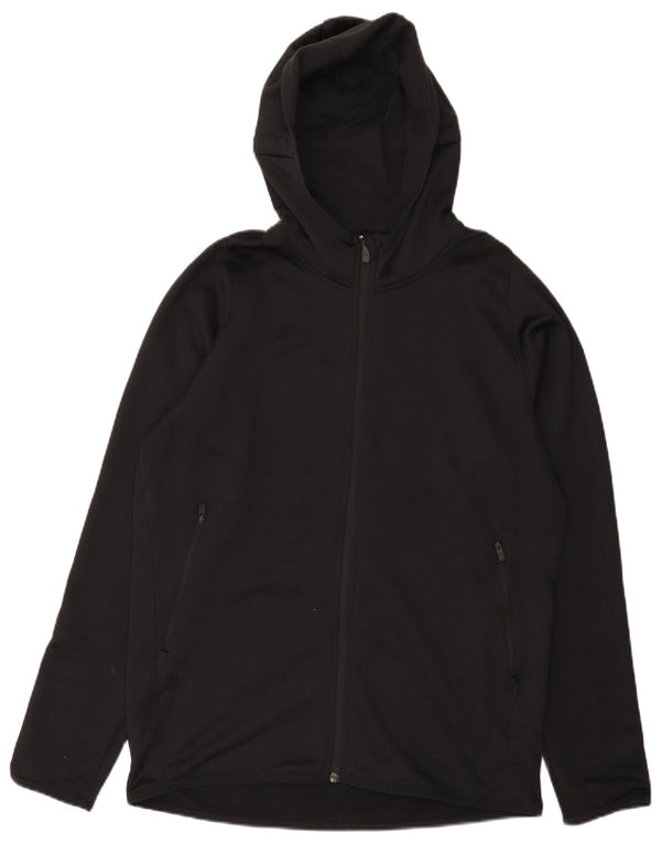 Adidas Mens Climalite Zip Sudadera con capucha suéter grande negro poliéster