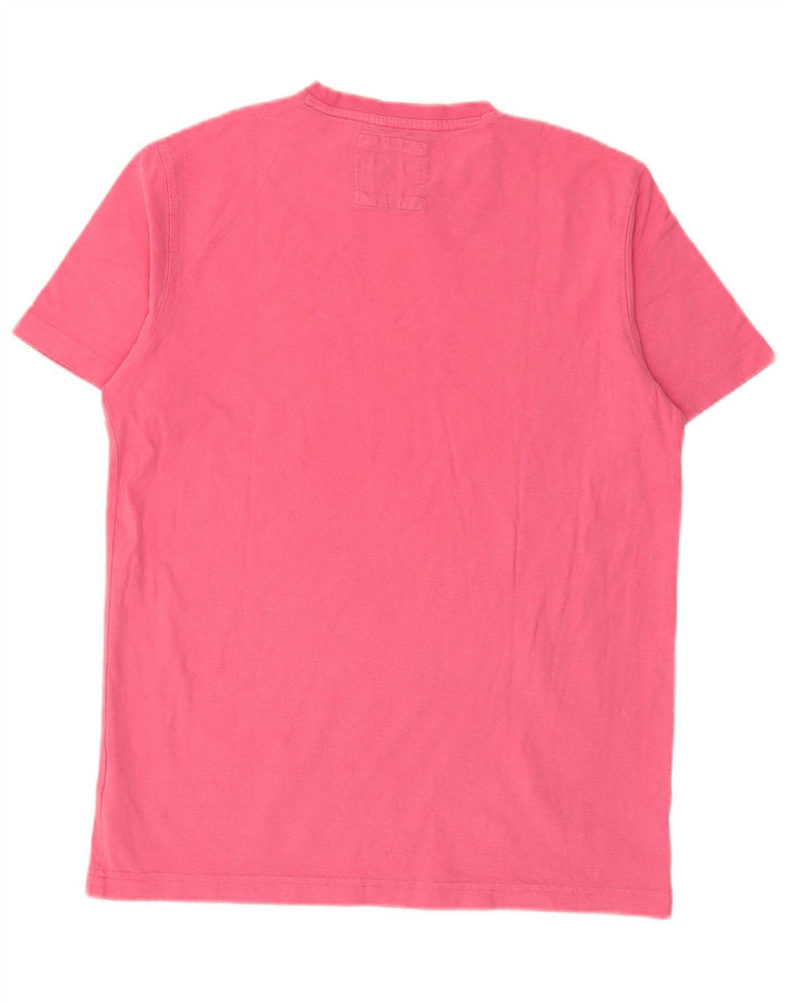 CREW CLOTHING Camiseta para hombre Top Small Pink Cotton
