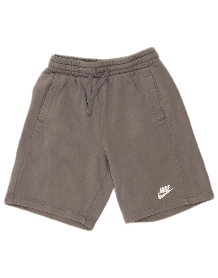 NIKE Pantalones cortos deportivos para niños 10-11 años Gris Algodón