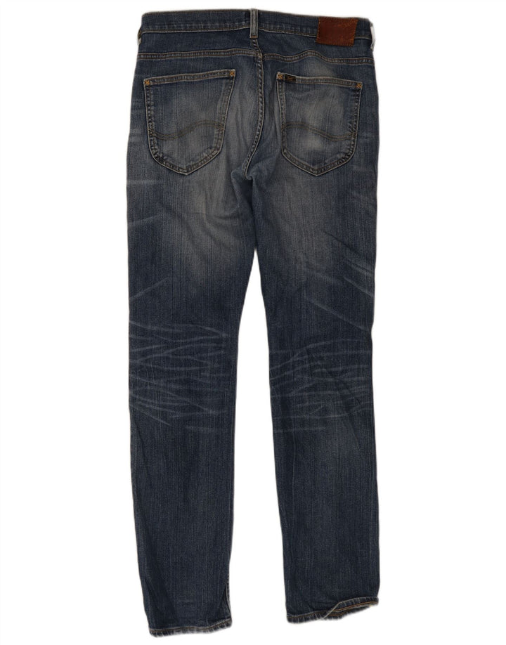 Lee Mens Powell Vaqueros Slim Desgastados W32 L34 Algodón Azul