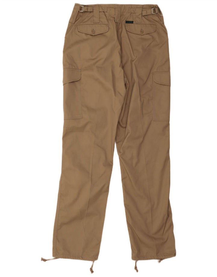 Pantalón cargo recto vintage para hombre W32 L32 Poliéster beige