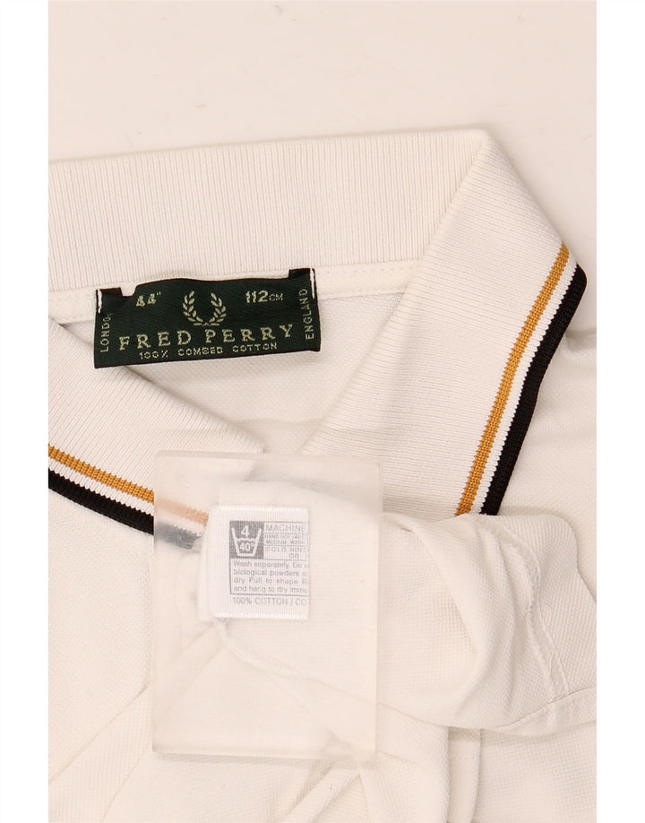 Polo Fred Perry Hombre Algodón Blanco Mediano