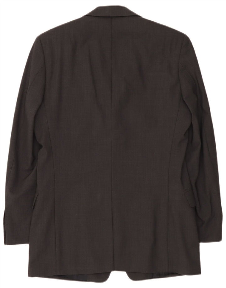 Hugo Boss Chaqueta tipo blazer de 3 botones para hombre EU 44 XS Lana virgen gris