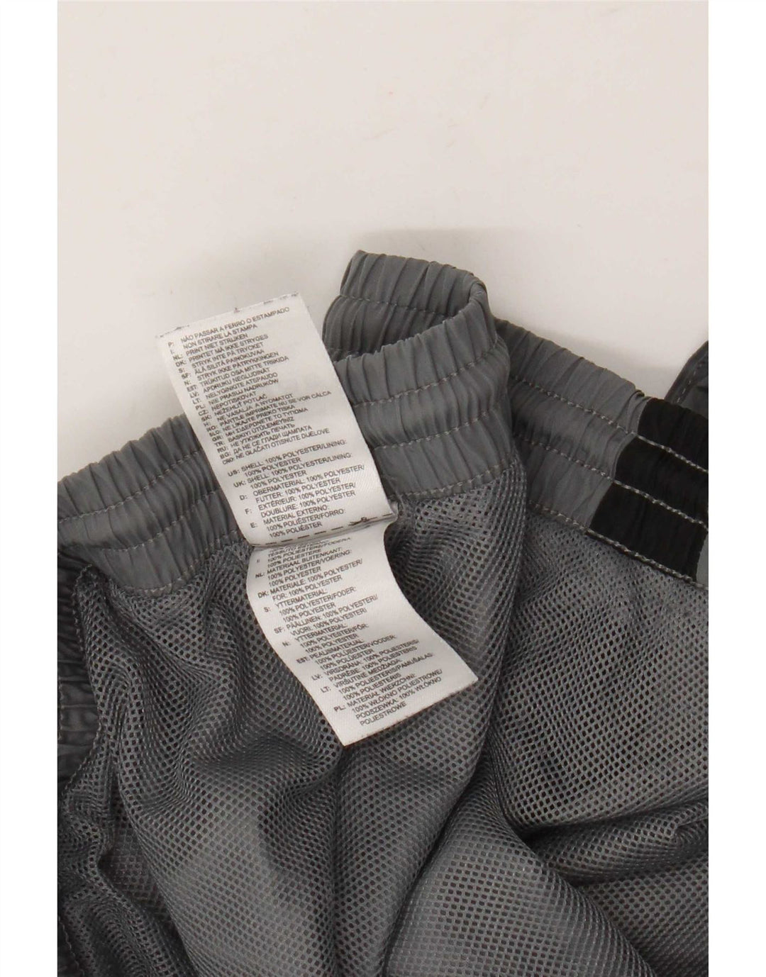 Adidas Hombre Pantalones De Chándal Joggers XL Gris Colorblock Poliéster