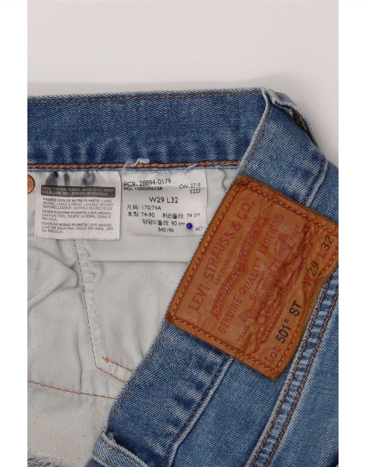Vaqueros Levi's Mujer 501 Rectos W29 L32 Azul