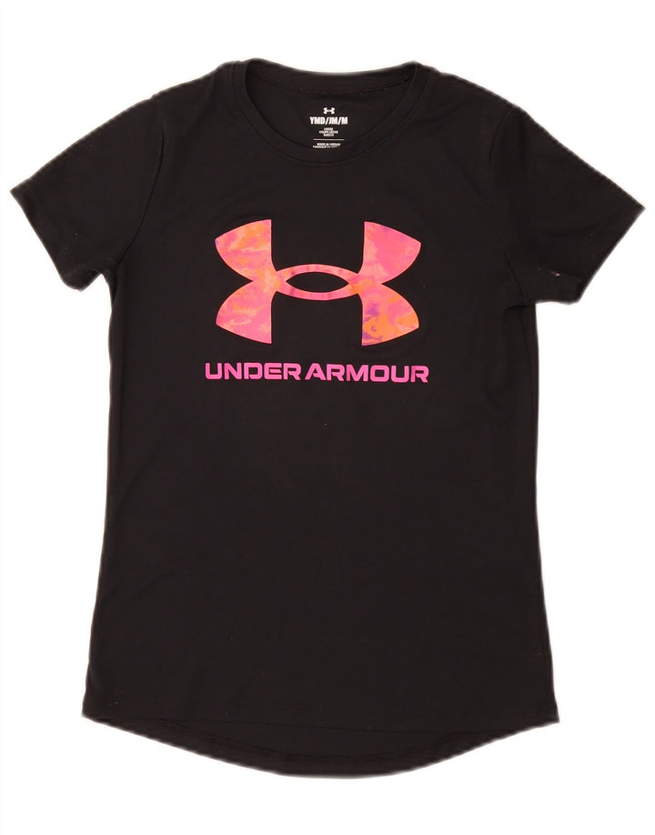 Under Armour Camiseta gráfica para niña 9-10 años Mediana Negro Poliéster