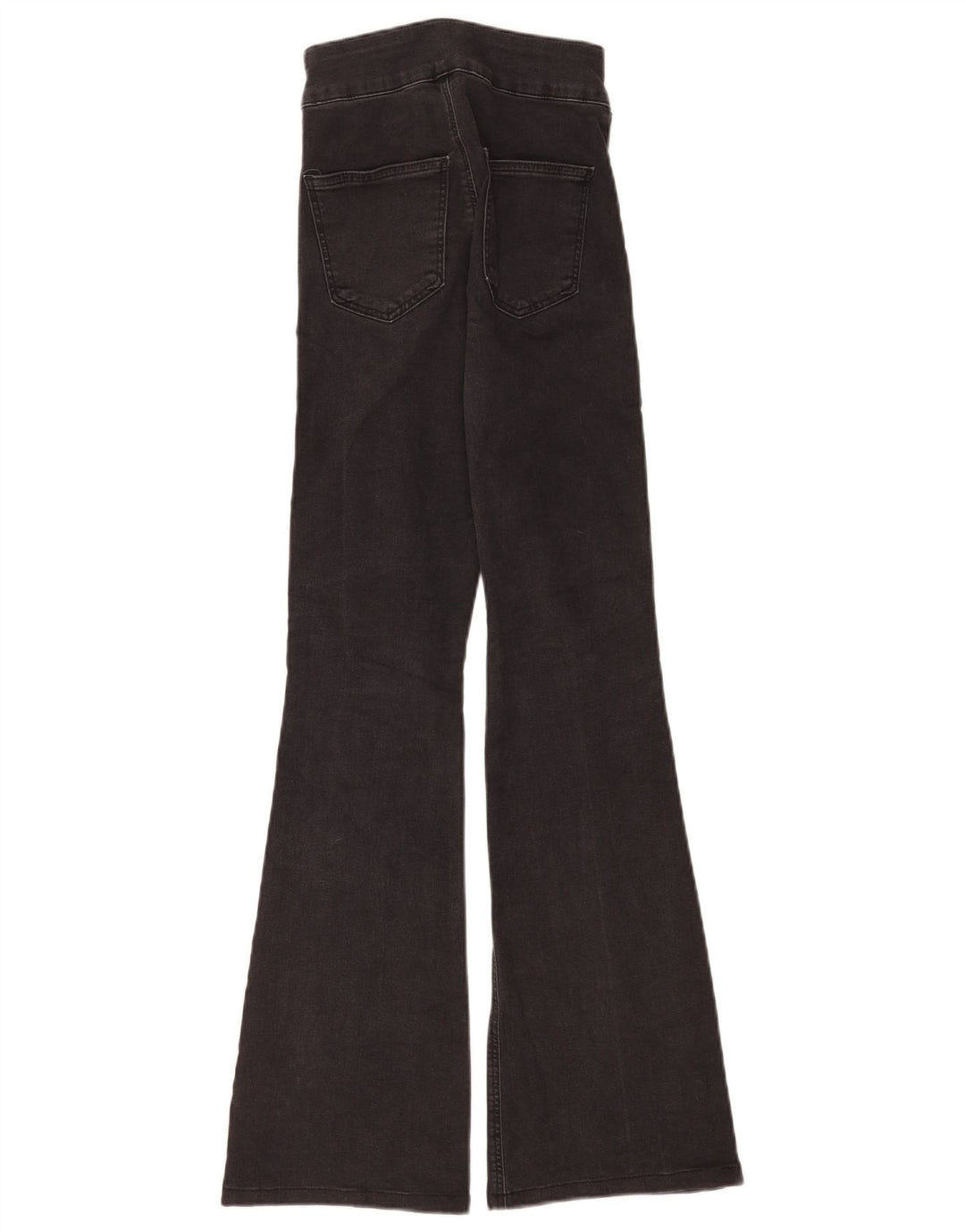 Vaqueros acampanados con tres rayas para mujer Topshop W26 L29 Algodón negro