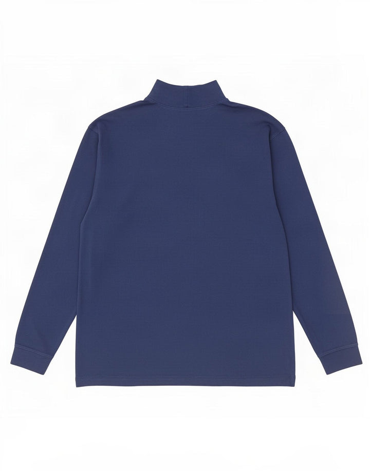 L.L.Bean Camiseta para hombre de manga larga de algodón azul marino grande