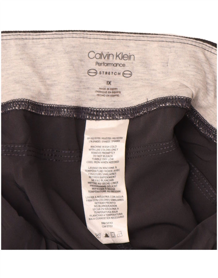 Calvin Klein Pantalones Capri de Chándal para Mujer UK 18 XL Poliéster Gris