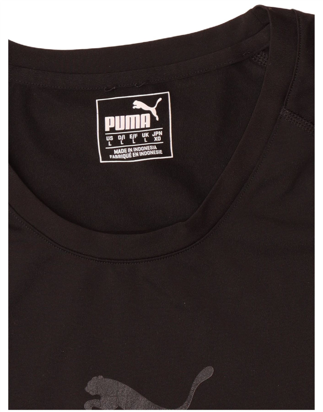 PUMA Womens T-Shirt Top UK 14 Large Black