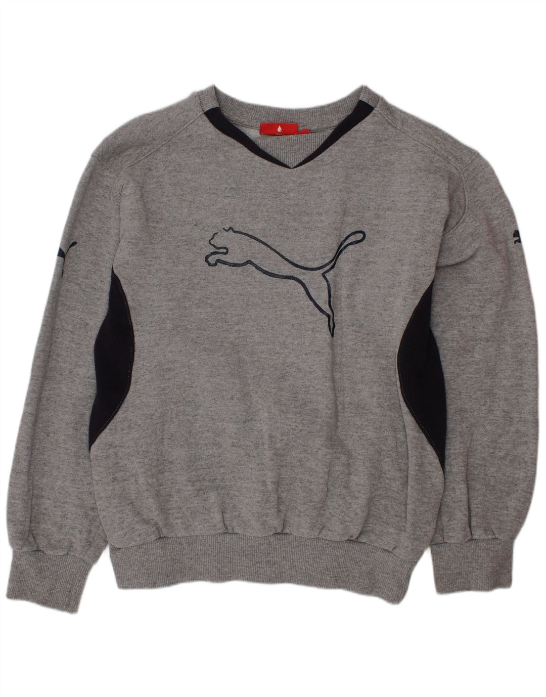NIKE Sudadera gráfica para niños 9-10 años Gris Colorblock Algodón