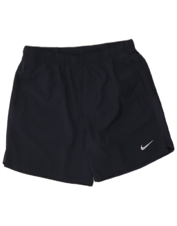 Nike - Pantalones cortos deportivos Dri Fit para hombre, talla grande, poliéster, color azul marino