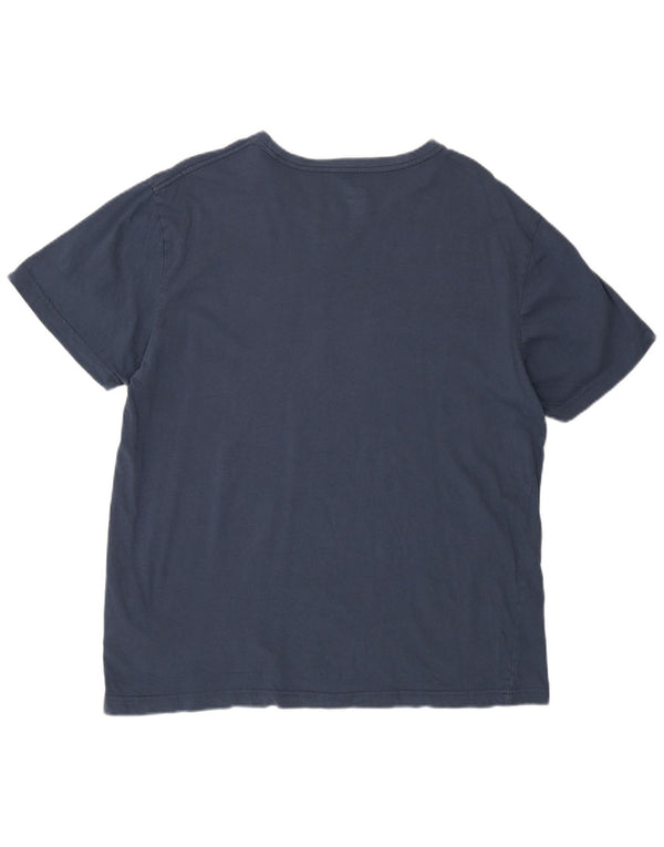 Hurley Camiseta Gráfica Para Hombre Top Medium Azul Marino Algodón