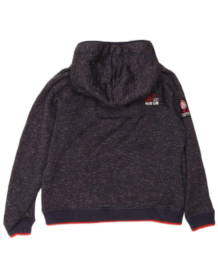 Superdry Jersey con capucha para mujer UK 40 XL Poliéster moteado en azul marino