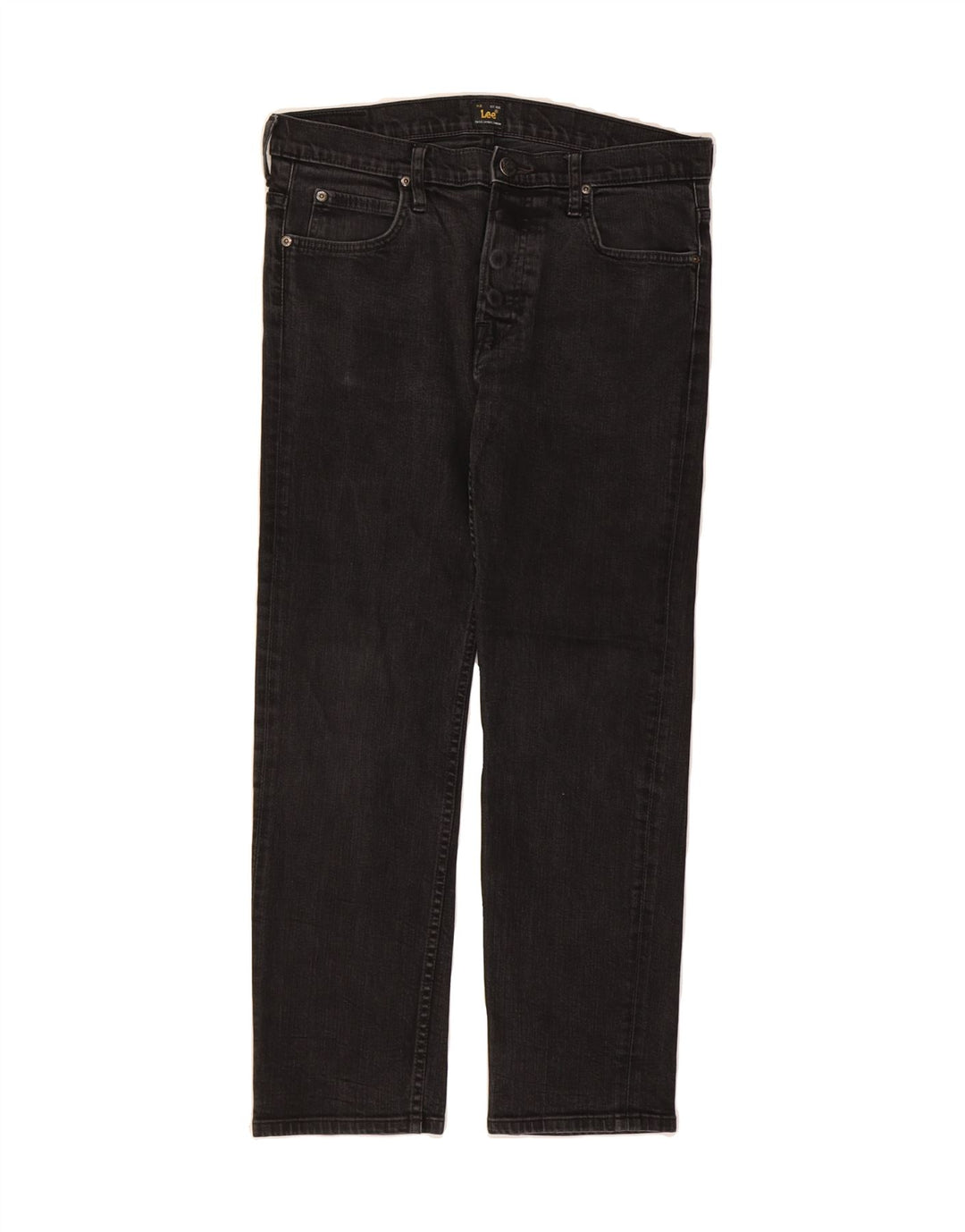 LEE Womens Powell Straight Jeans W32 L27 Black Cotton Vintage Lee and Second-Hand Lee from Messina Hembry 