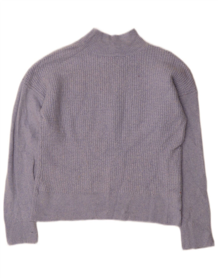 Hobbs Suéter Corto con Cuello de Tortuga para Mujer UK 12 Viscosa Azul Mediana