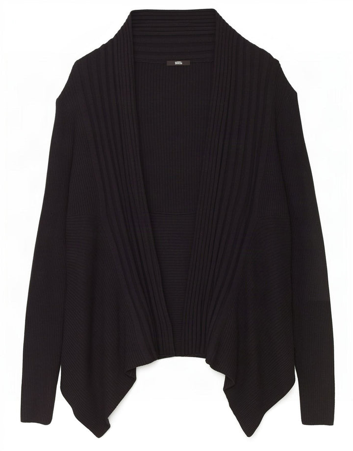Marks & Spencer Suéter tipo cárdigan asimétrico para mujer UK 46 Grande Negro