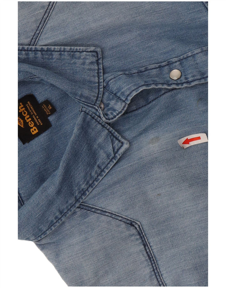 Camisa Vaquera Hombre Bench XL Algodón Azul