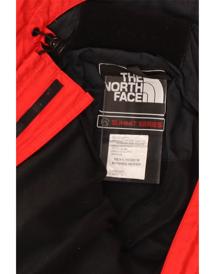 THE NORTH FACE Chaqueta cortavientos con capucha para hombre UK 38 Medium Red Colourblock
