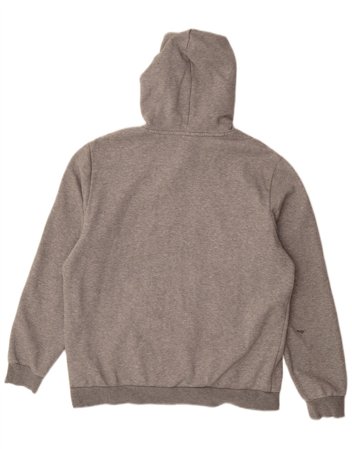 Puma Hombre Graphic Sudadera con capucha Jumper Grande Gris Algodón