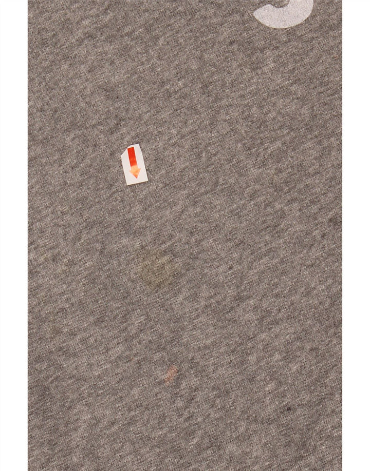 JACK WILLS Jersey con capucha gráfico para mujer Reino Unido 44 Algodón gris grande