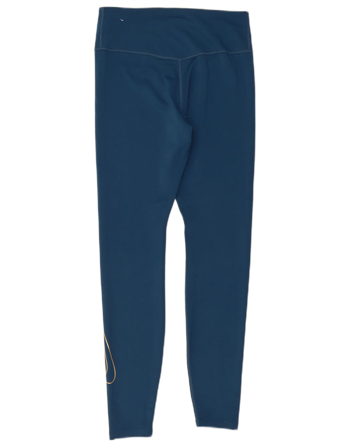 Nike - Leggings gráficos Dri Fit para mujer, talla 40, poliéster azul medio