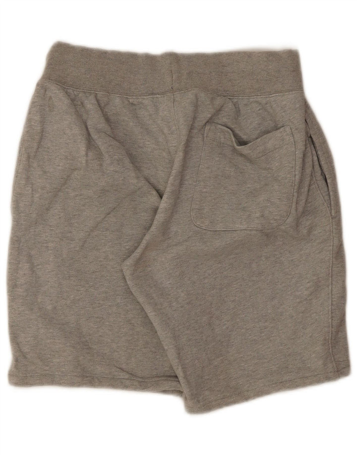 Champion Pantalones cortos deportivos de tejido inverso para hombre, algodón gris grande