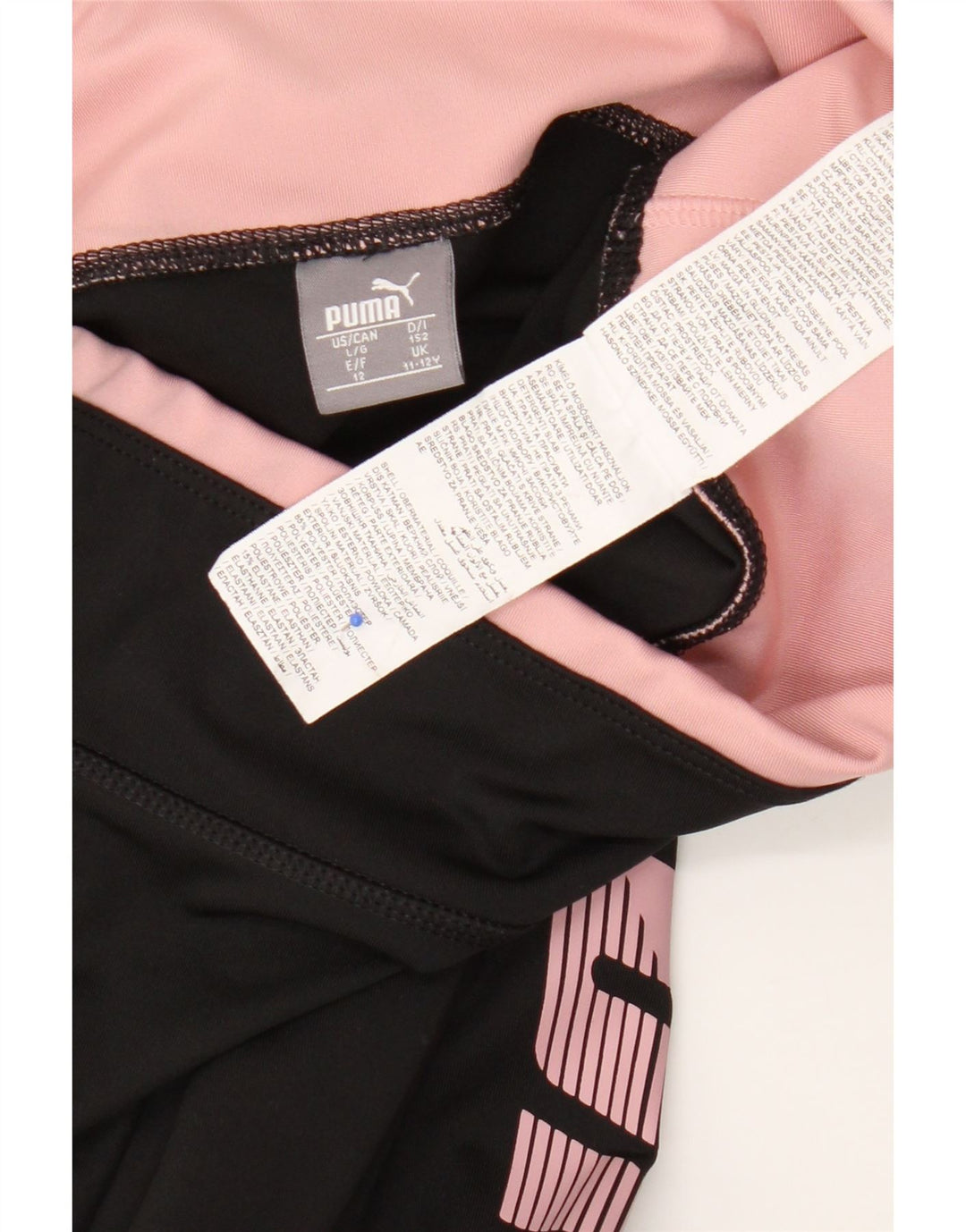 Puma Leggings Gráficos Niña 11-12 Años Negro Poliéster