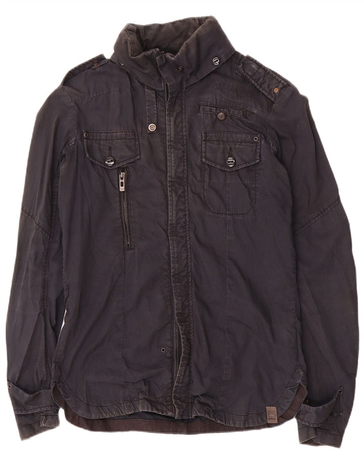 G-Star Hombre Chaqueta Militar Pequeña Algodón Azul Marino