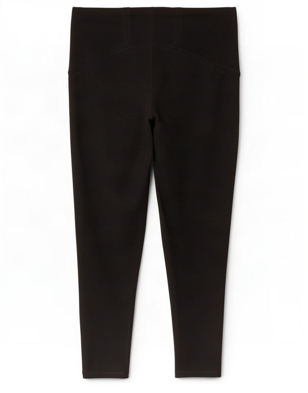 Marks & Spencer Leggings cortos para mujer UK 46 Large Viscosa negra