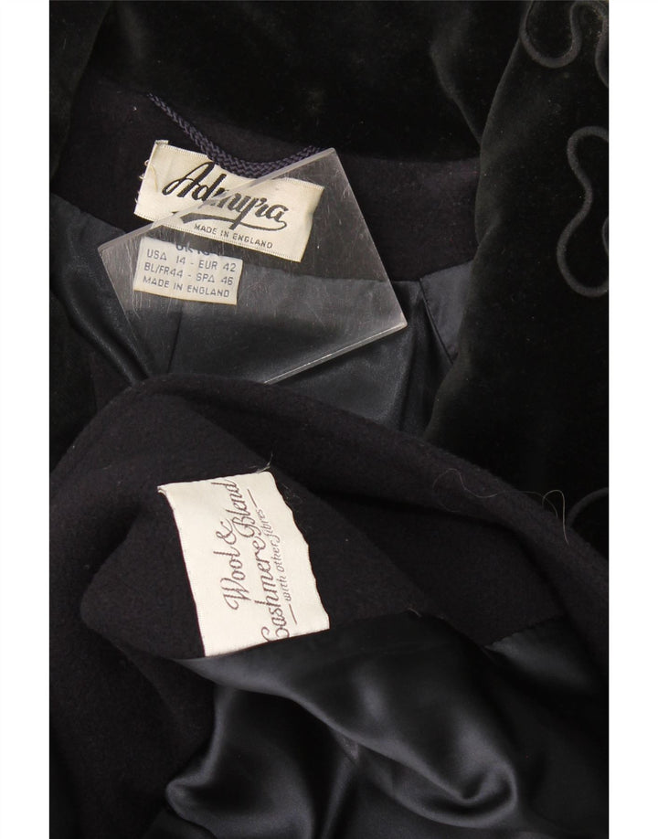 Admyra Abrigo extragrande para mujer UK 18 XL Lana azul marino