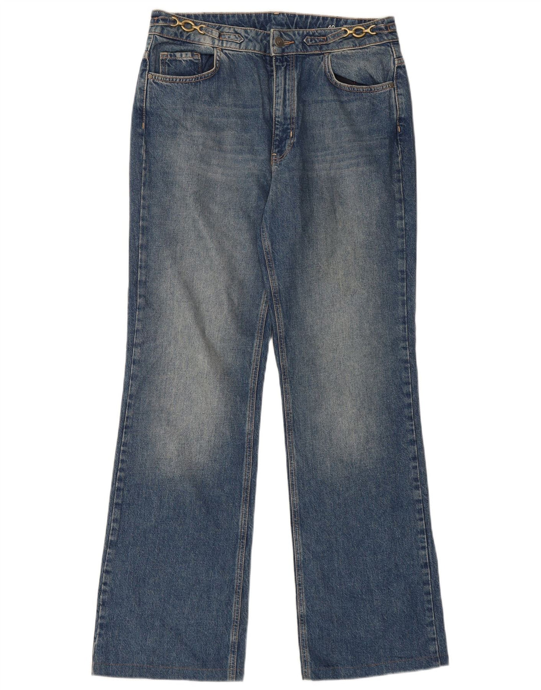 Massimo Dutti Vaqueros Bootcut De Talle Alto Mujer EU 40 Medium W30 L31 Azul