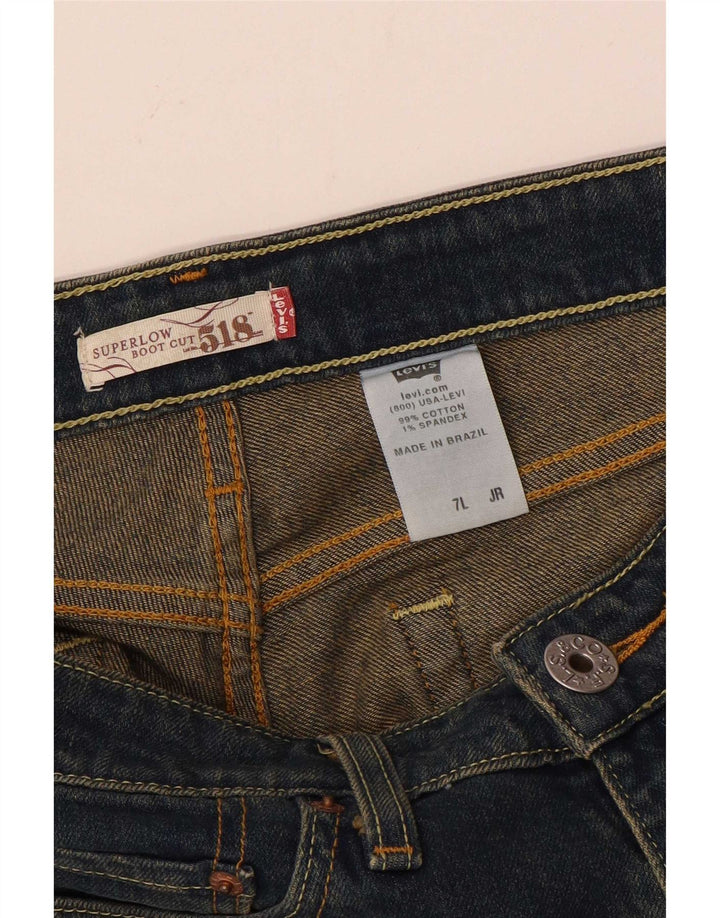 Levi's Jeans 518 Super Low Bootcut para mujer US 7 Medium W30 L32 Algodón azul