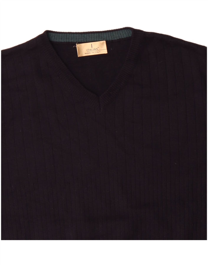 Marks & Spencer Suéter con Cuello en V para Hombre Grande Acrílico Azul Marino