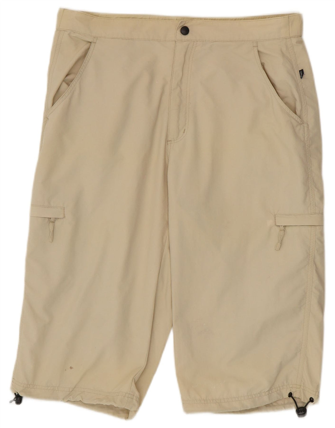 Asics Hombre Cargo Shorts W34 Large Beige Poliamida