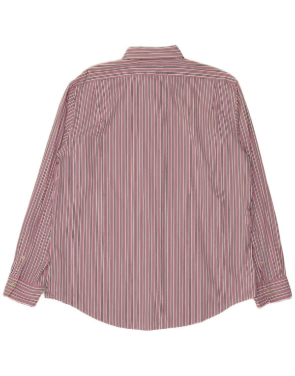 Polo Ralph Lauren Mens Stanton Custom Fit Shirt XL Pink Striped Cotton