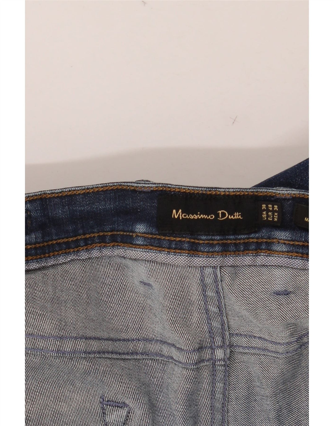 MASSIMO DUTTI Vaqueros ajustados para hombre EU 48 XL W38 L32 Azul