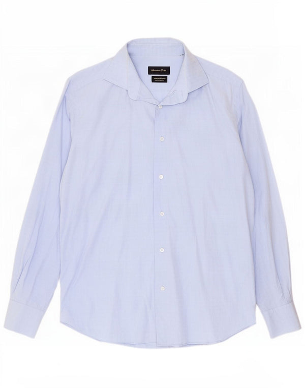 Camisa Massimo Dutti Hombre Azul Medio