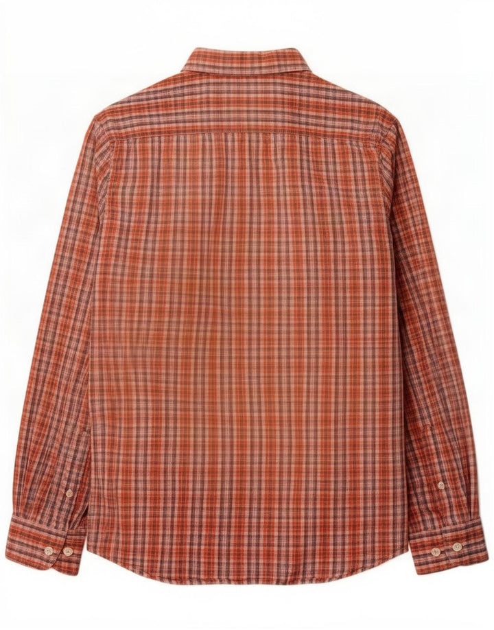 Camisa Carrera Regular Fit para hombre con cuadros rojos grandes