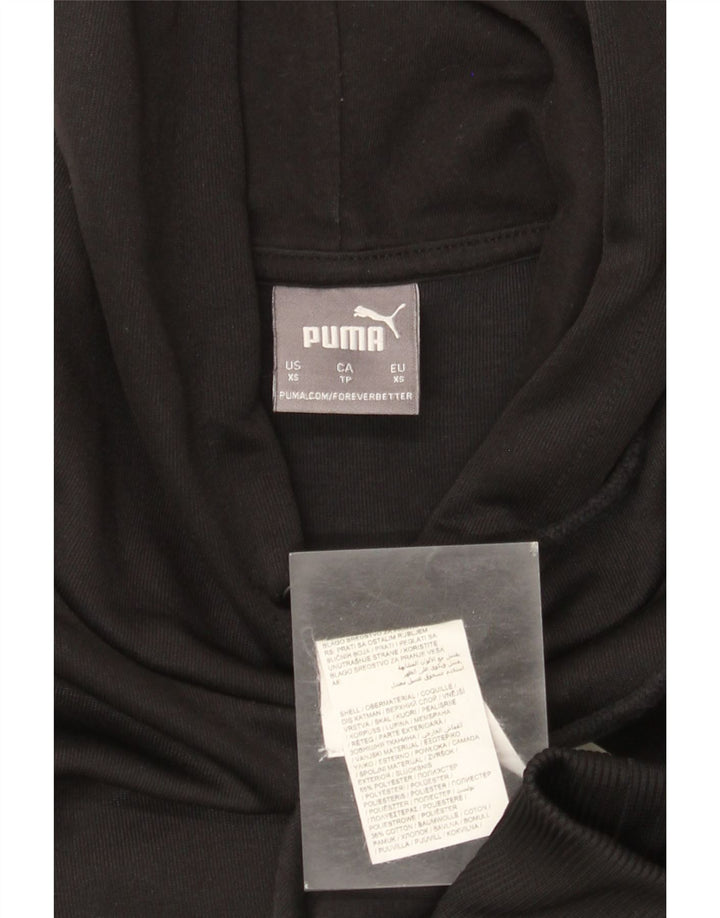 Puma Sudadera con capucha gráfica para hombre XS Poliéster negro