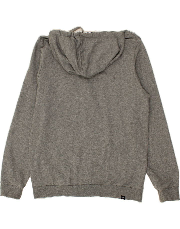 PUMA Mens Graphic Zip Hoodie Sweater Medium Grey Cotton Vintage Puma and Second-Hand Puma from Messina Hembry 