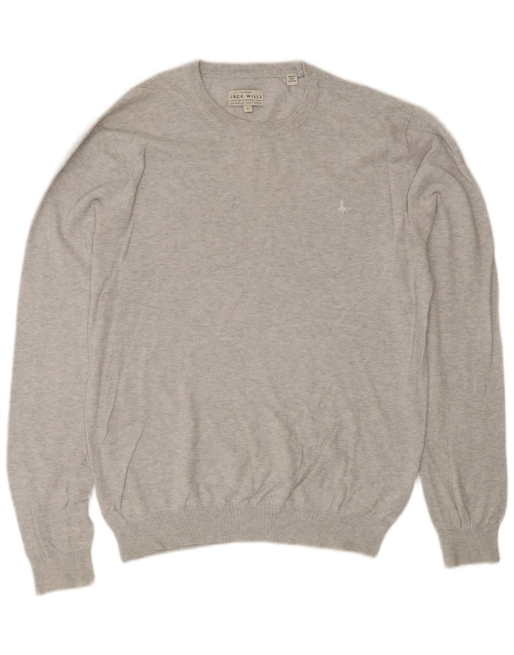Jack Wills Jersey De Cuello Redondo Para Hombre De Algodón Gris Medio
