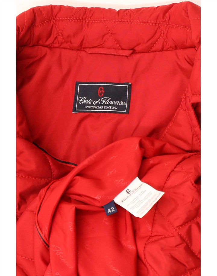 Chaqueta acolchada para mujer Conte of Florence IT 42 Poliamida roja mediana