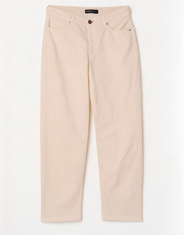 Cerruti 1881 Pantalones Casuales Rectos Para Hombre W32 L28 Lino Blanco